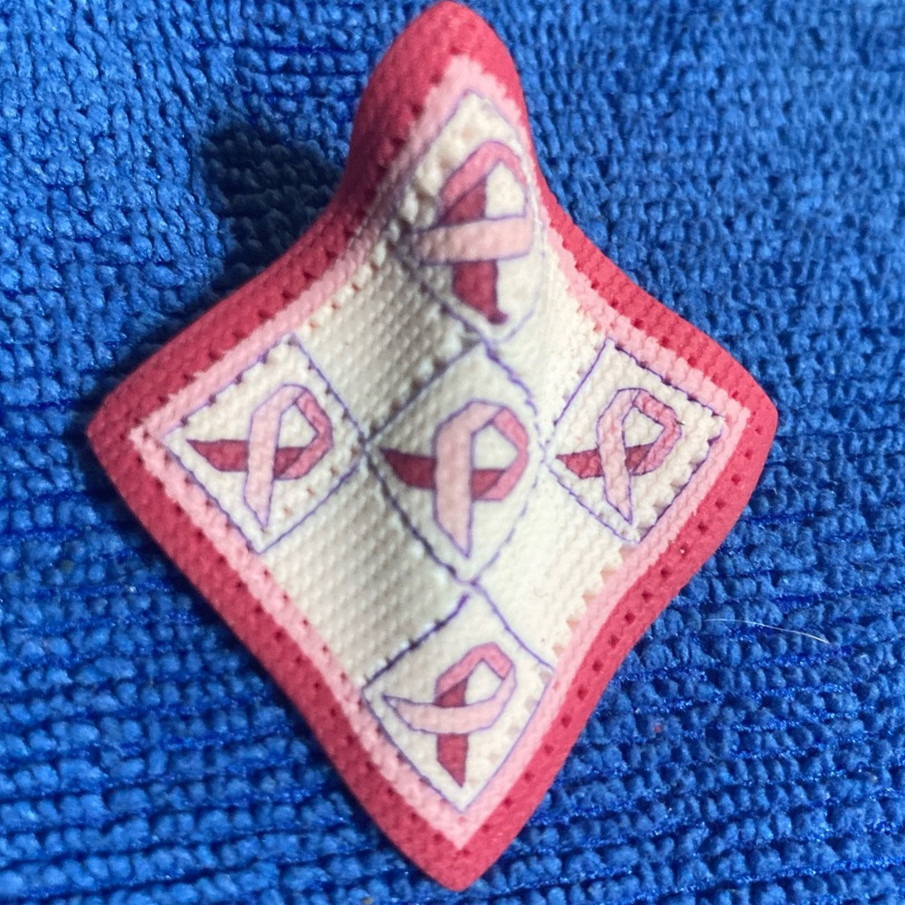 Breast Cancer Awareness Quilt Brooch